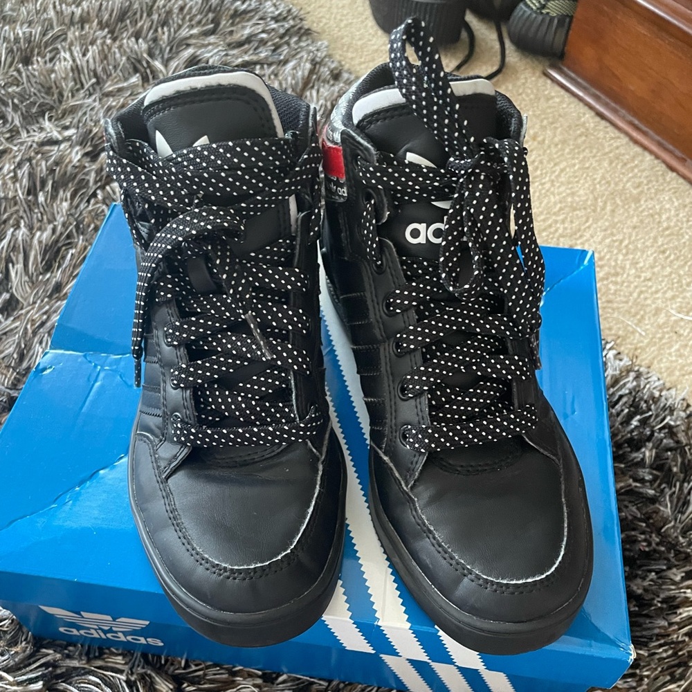 Adidas Black boy high tops
